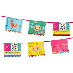 Boho Llama Mixed Pom Pom Garland - 13ft S9159 S9149 S9322/23 - Pretty Day