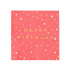 Rose Pink Cocktail Napkins - 16 Pack S5045 - Pretty Day