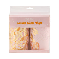 JUMBO Foil Pumpkin Disco  Baking Cups- 40 CT - Pretty Day