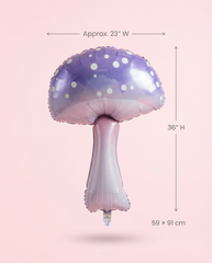 Purple Pastel Mushroom Foil Balloon 36"