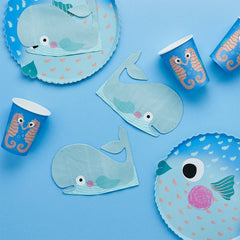 Blue Whale Paper Napkin 16pk. - Pretty Day