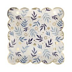 Stars & Branches Scalloped Square Plate - 8pk - Pretty Day