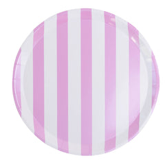 Candy Stripe Dinner Plates  8 Pk. - Pretty Day