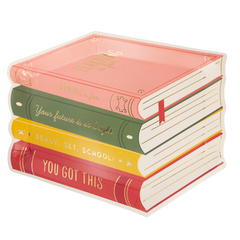 Stack of Books Paper Plates  - 8 pk - Pretty Day