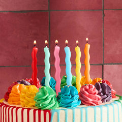 Premium Bight Wavy Wax Candles 12pk. - Pretty Day