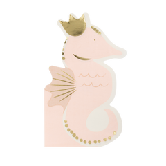 Seahorse Shaped Napkin 18pk. - Pretty Day