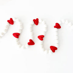 Valentine Wool Ball Garland