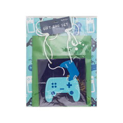 One Up Video Game Gift Bags 3pk. - Pretty Day
