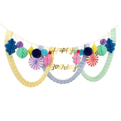 Happy Birthday Honeycomb Garland - Pretty Day