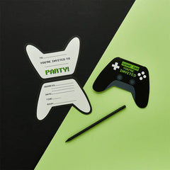 Hootyballoo by Club Green - Game Controller Invitations 10 Pack - Pretty Day