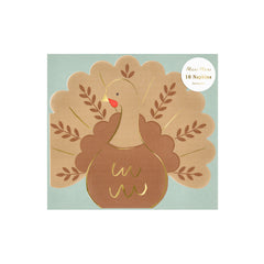Folk Turkey Napkins 16pk. - Pretty Day