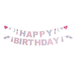 Hootyballoo by Club Green - Pamper Party 'Happy Birthday' Card Banner x2 2m - Pretty Day