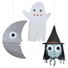 Meri Meri Giant Halloween Character Hanging Decorations 3pk.