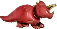 Red Triceratops Dinosaur Jumbo Foil Balloon - Pretty Day