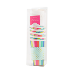 My Mind’s Eye - PLWIS11 - Primary Stripes To Go Cups - Pretty Day