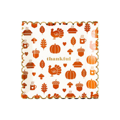 Thankful Icons Paper Plate - Pretty Day