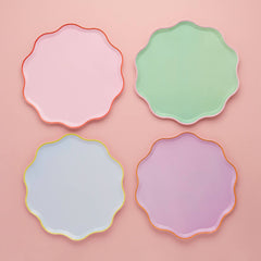 Wavey Edge Plates 8pk. - Pretty Day