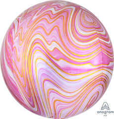 Orbz Marblez 16" Pink Balloon - Pretty Day