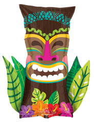 Vintage Tiki Jumbo Foil  Balloon - Pretty Day