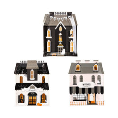 Haunted House Shaped Plate Set - 9pk - Pretty Day