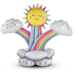 49 inch Rainbow Stacker Balloon - Pretty Day