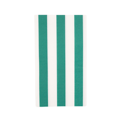 Bonjour Fête - EMERALD GREEN CABANA STRIPE GUEST TOWELS - Pretty Day