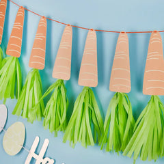 Easter Carrot Tassel Garland 2M - Pretty Day