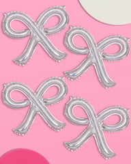 Shimmer Bow Balloons 4pk. - Pretty Day