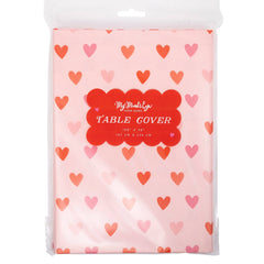 Valentine's Multi Heart Paper Table Cover