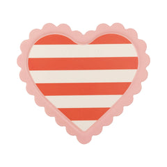 Scalloped Striped Heart Valentine's Tray - Pretty Day