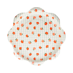 Apple Pattern Paper Plate 8pk. - Pretty Day