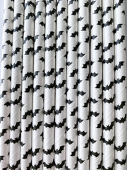 Halloween Bat Paper Straws- 25pk - Pretty Day