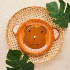 Hootyballoo by Club Green - Monkey Paper Plates 8 Pack - Pretty Day