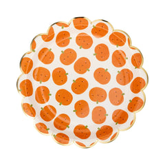 Scatter Pumpkin Scallop Plate - 8pk - Pretty Day
