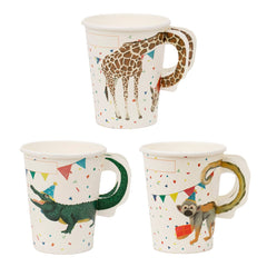 Safari Animal Paper Cups 8 Pk. - Pretty Day