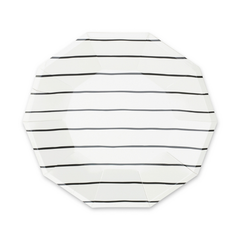 Jollity & Co. + Daydream Society - Frenchie Striped Large Plates - 8 Pk.: Ink - Pretty Day
