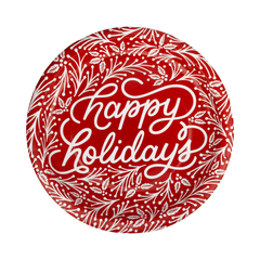 Happy Holidays 10" Plate - 8pk - Pretty Day