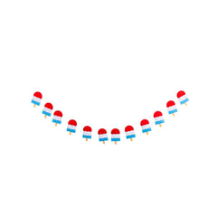 Popsicle Puffy Felt Banner - Pretty Day
