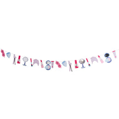 Hootyballoo by Club Green - Pamper Party Card Garland 2m - Pretty Day