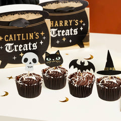 Halloween Gold Foiled Food Picks 12pk - Pretty Day