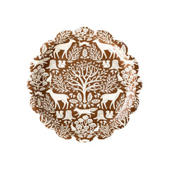 Thanksgiving Woodland Toile Paper Plate- 8pk - Pretty Day