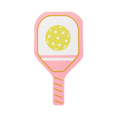 Pink Pickleball Paddle Paper Dinner Napkin 18pk. - Pretty Day