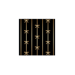 Black & Gold Signature Bow Small Napkins - 20pk - Pretty Day