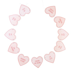 My Mind’s Eye - GAL1002 -  Chipboard Heart Banner - Pretty Day