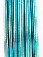 Blue Foil Paper Straws 25pk - Pretty Day