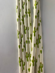 Cactus Print Paper Straws 25pk - Pretty Day