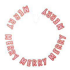 Merry Merry Christmas Banner - Pretty Day