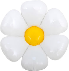 Daisy Foil Balloon 24" White/Yellow - Pretty Day