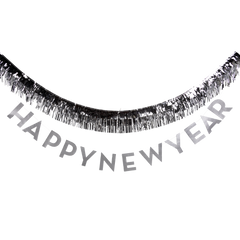 Happy New Year Fringed Banner - Pretty Day