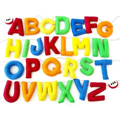 Rainbow Alphabet Felt Banner - Pretty Day